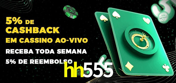 Promoções do cassino ao Vivo hh555